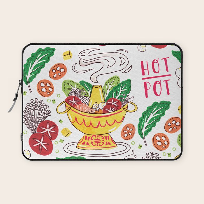 Hot Pot Shabu Shabu Soup Laptop Sleeve Gallery Image 1