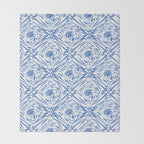 Floral pleasure pattern BW Throw Blanket Gallery Image 2