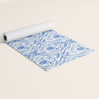 Floral pleasure pattern BW Yoga Mat Gallery Image 2