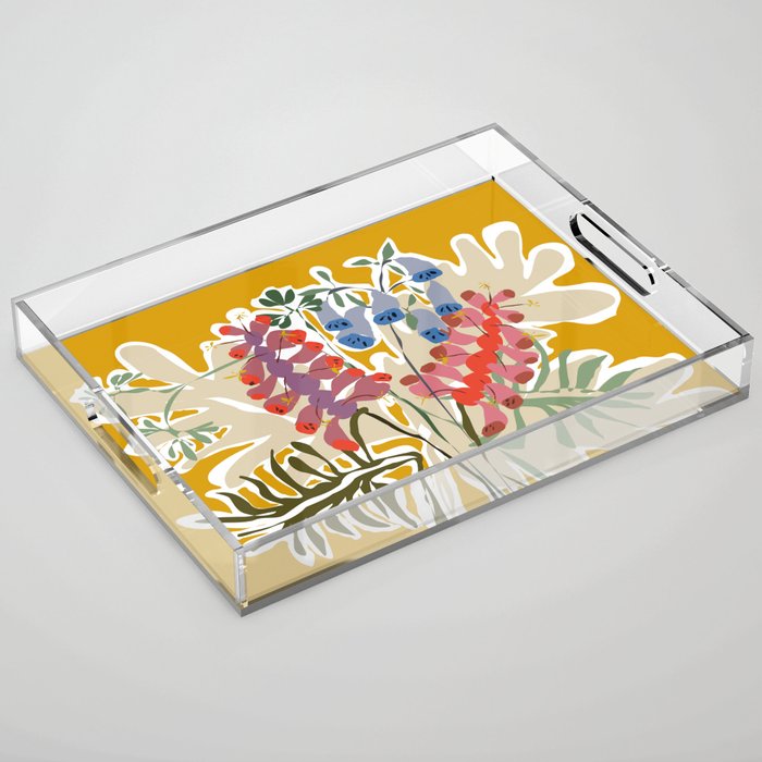 Lovely foxglove Acrylic Tray Gallery Image 1
