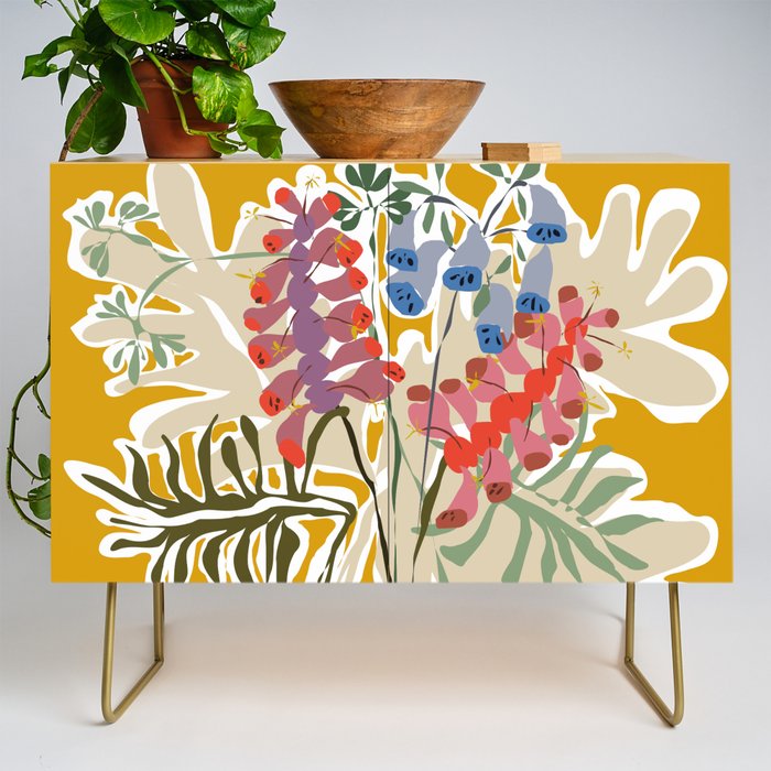 Lovely foxglove Credenza Gallery Image 1