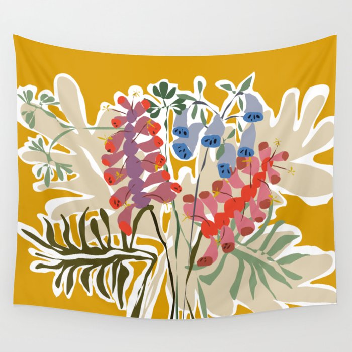 Lovely foxglove Wall Tapestry Gallery Image 4