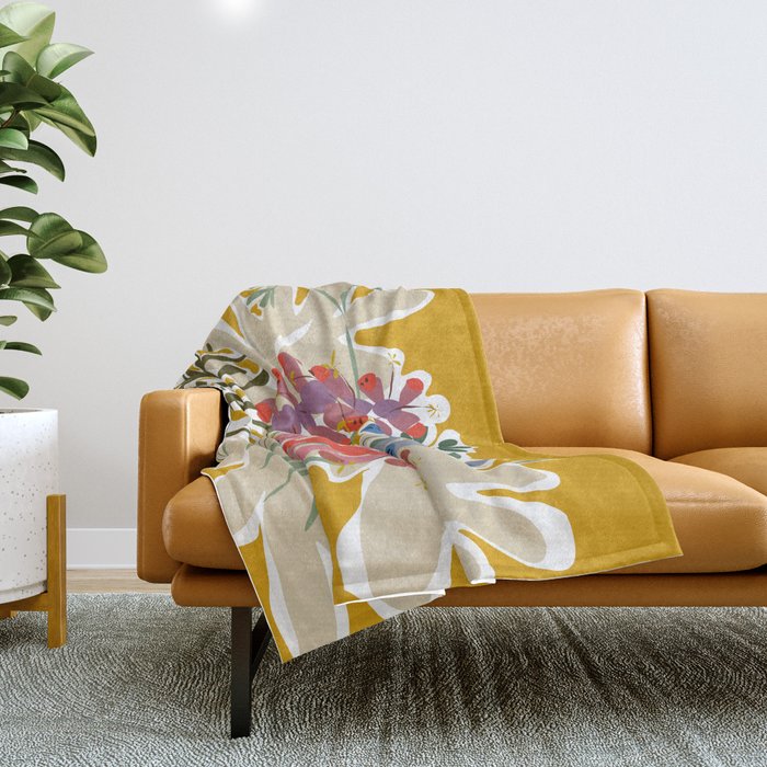 Lovely foxglove Throw Blanket Gallery Image 1
