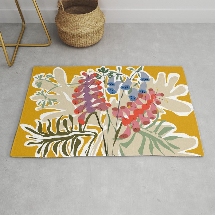 Lovely foxglove Rug Gallery Image 1