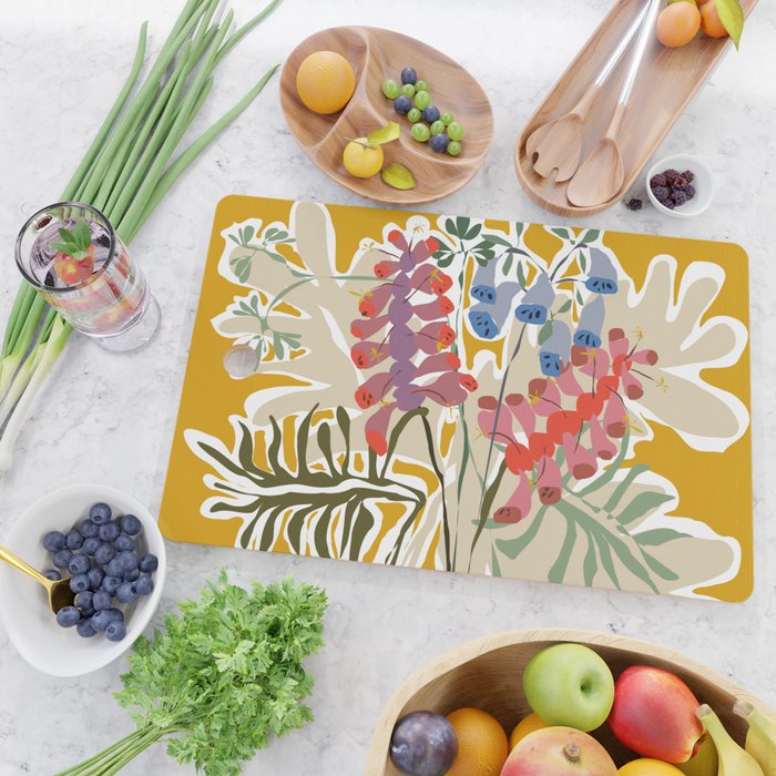 Lovely foxglove Cutting Board Gallery Image 2