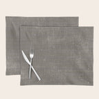 Vintage pastel brown abstract geometrical stripes Placemat Gallery Image 1