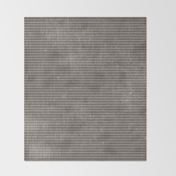 Vintage pastel brown abstract geometrical stripes Throw Blanket Gallery Image 2