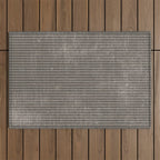 Vintage pastel brown abstract geometrical stripes Outdoor Rug Gallery Image 1