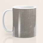 Vintage pastel brown abstract geometrical stripes Coffee Mug Gallery Image 3