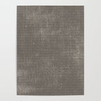 Vintage pastel brown abstract geometrical stripes Poster Gallery Image 4
