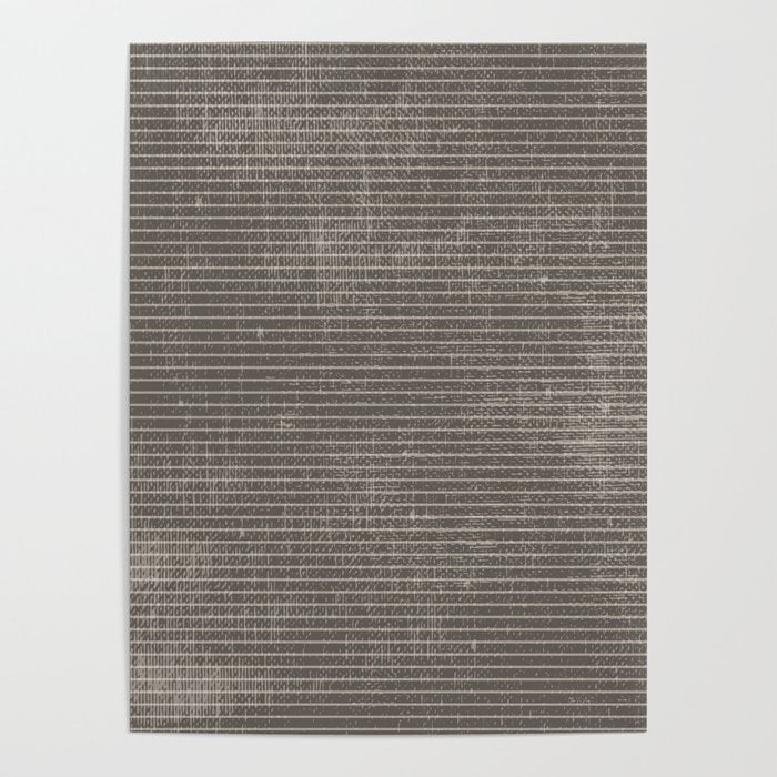 Vintage pastel brown abstract geometrical stripes Poster Gallery Image 4