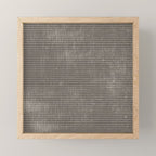 Vintage pastel brown abstract geometrical stripes Mini Art Print Gallery Image 1