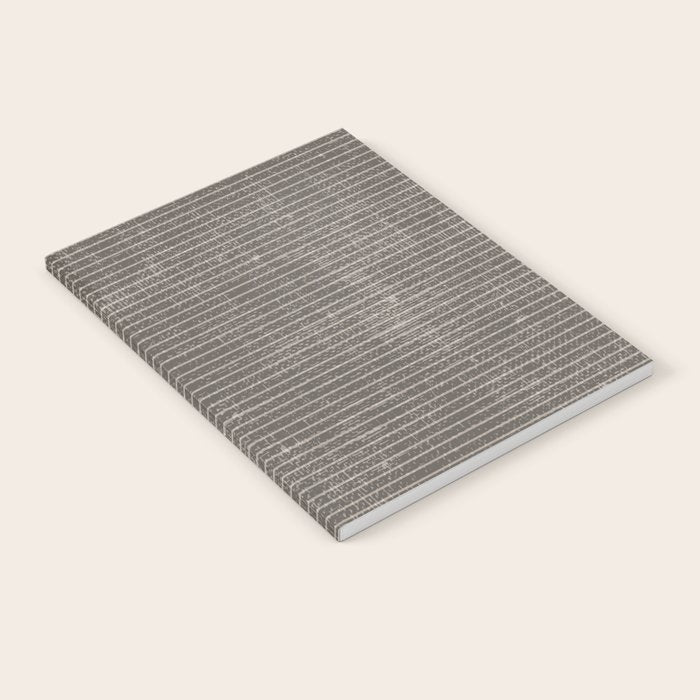 Vintage pastel brown abstract geometrical stripes Notebook Gallery Image 1