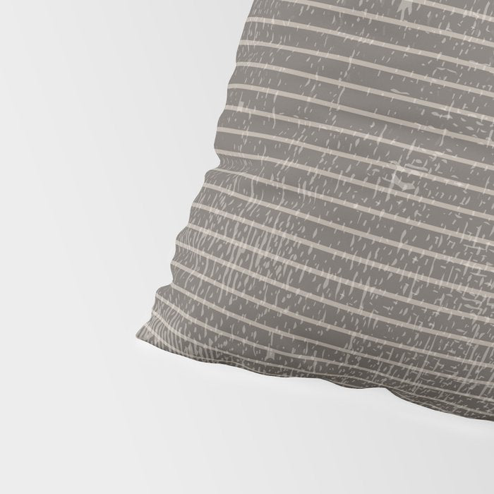 Vintage pastel brown abstract geometrical stripes Pillow Sham Gallery Image 4