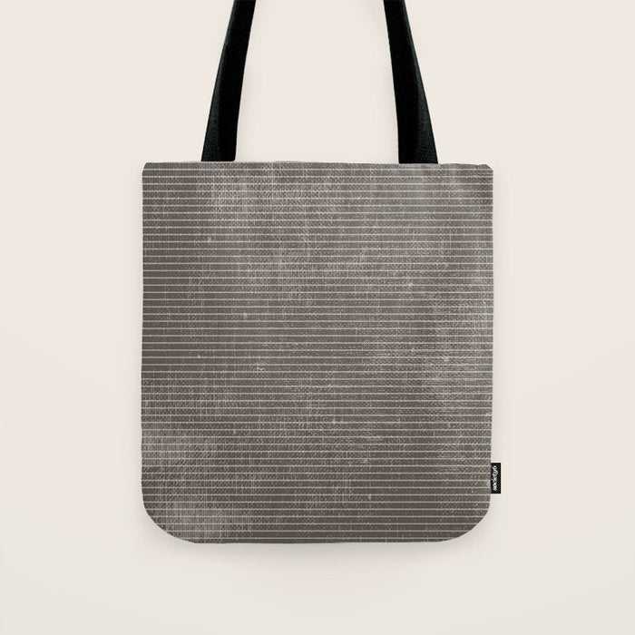 Vintage pastel brown abstract geometrical stripes Tote Bag Gallery Image 1