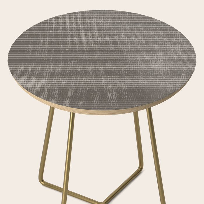 Vintage pastel brown abstract geometrical stripes Side Table Gallery Image 2