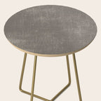 Vintage pastel brown abstract geometrical stripes Side Table Gallery Image 2