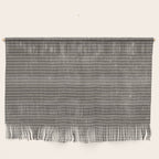 Vintage pastel brown abstract geometrical stripes Wall Hanging Gallery Image 1