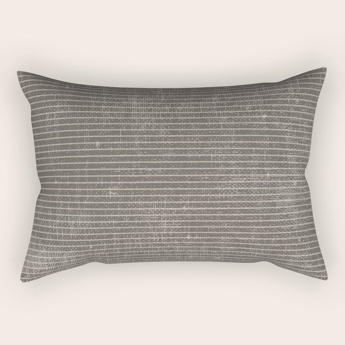 Vintage pastel brown abstract geometrical stripes Rectangular Pillow Gallery Image 2