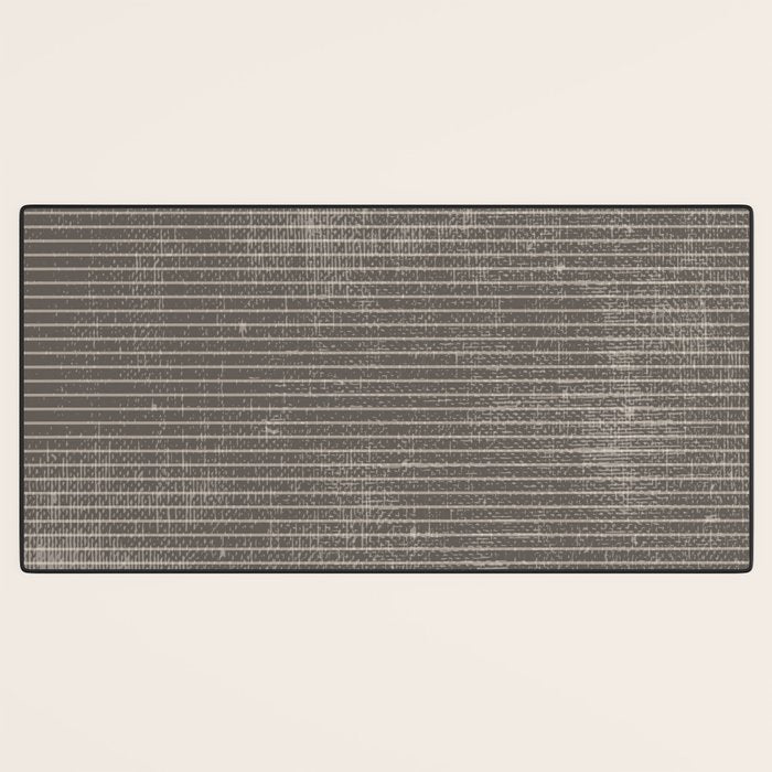 Vintage pastel brown abstract geometrical stripes Desk Mat Gallery Image 3