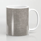 Vintage pastel brown abstract geometrical stripes Coffee Mug Gallery Image 1