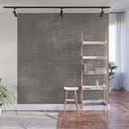 Vintage pastel brown abstract geometrical stripes Wall Mural Gallery Image 1