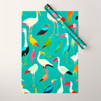 The Dance of Bird Colors Wrapping Paper Gallery Image 1