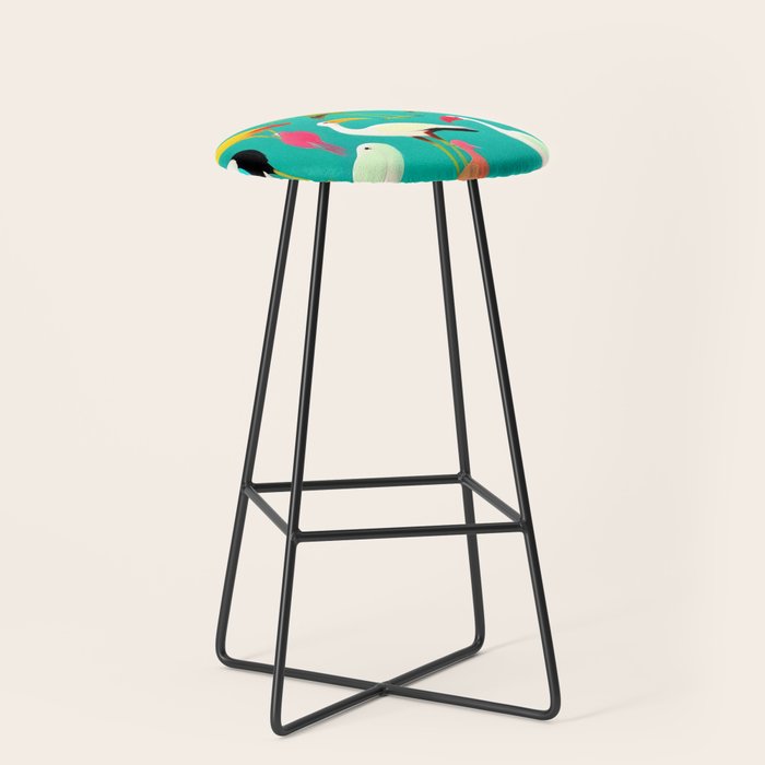 The Dance of Bird Colors Stool Gallery Image 1
