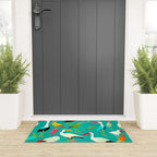 The Dance of Bird Colors Welcome Mat Gallery Image 3