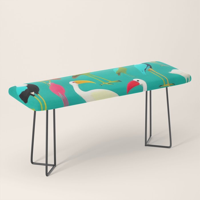The Dance of Bird Colors Bench Gallery Image 1