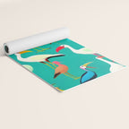 The Dance of Bird Colors Yoga Mat Gallery Image 2