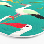 The Dance of Bird Colors Bath Mat Gallery Image 3