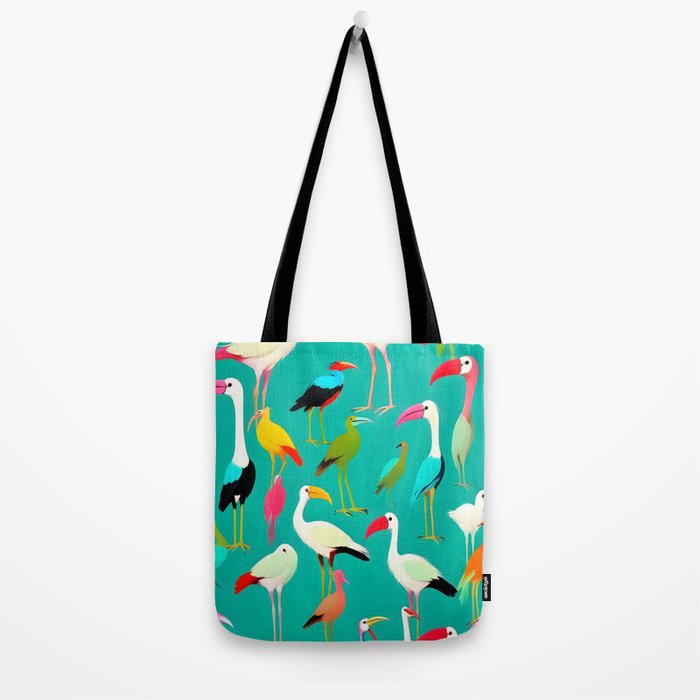 The Dance of Bird Colors Tote Bag Gallery Image 2