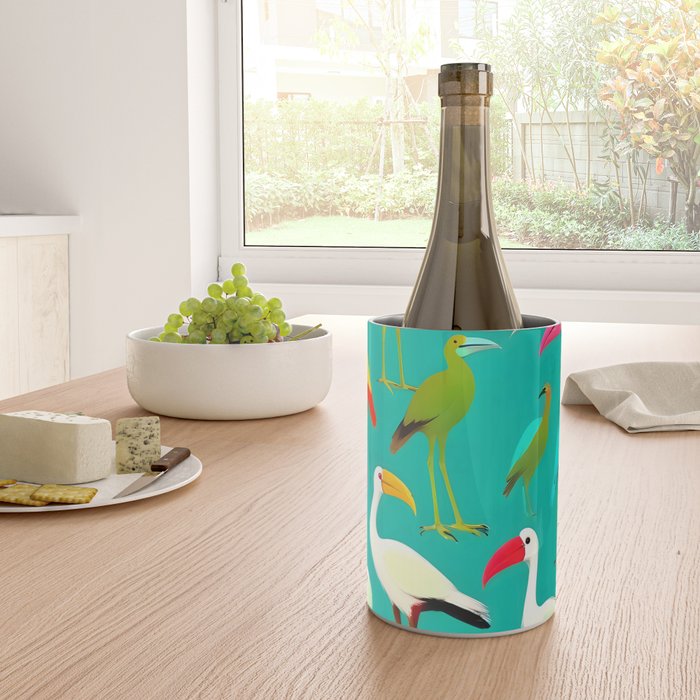 The Dance of Bird Colors Wine Chiller Gallery Image 4