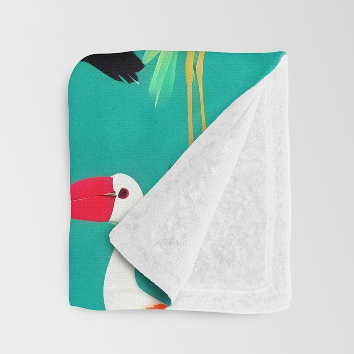 The Dance of Bird Colors Throw Blanket Gallery Image 3