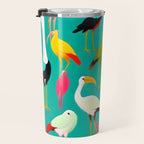 The Dance of Bird Colors Travel Mug Gallery Image 3