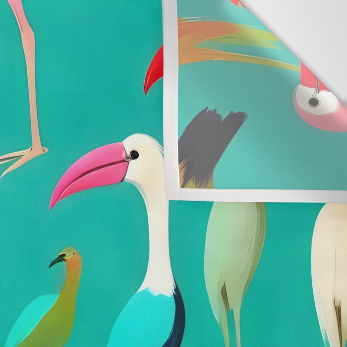 The Dance of Bird Colors Wall Tapestry Gallery Image 3