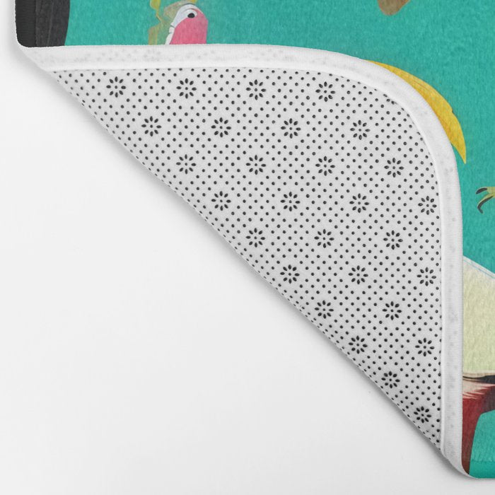 The Dance of Bird Colors Bath Mat Gallery Image 2