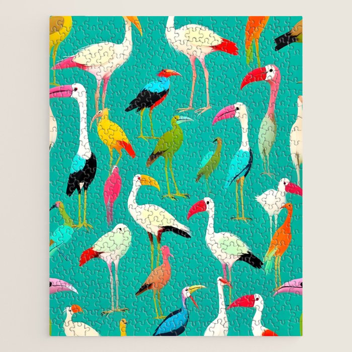 The Dance of Bird Colors Jigsaw Puzzle Gallery Image 1