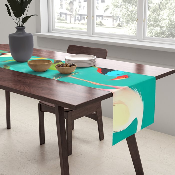 The Dance of Bird Colors Table Runner Gallery Image 2