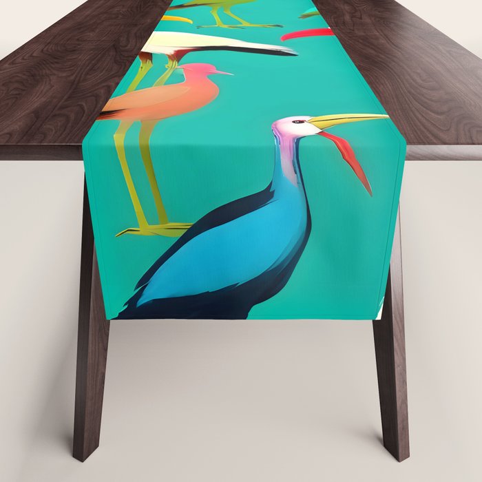 The Dance of Bird Colors Table Runner Gallery Image 1