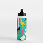 The Dance of Bird Colors Water Bottle Gallery Image 3