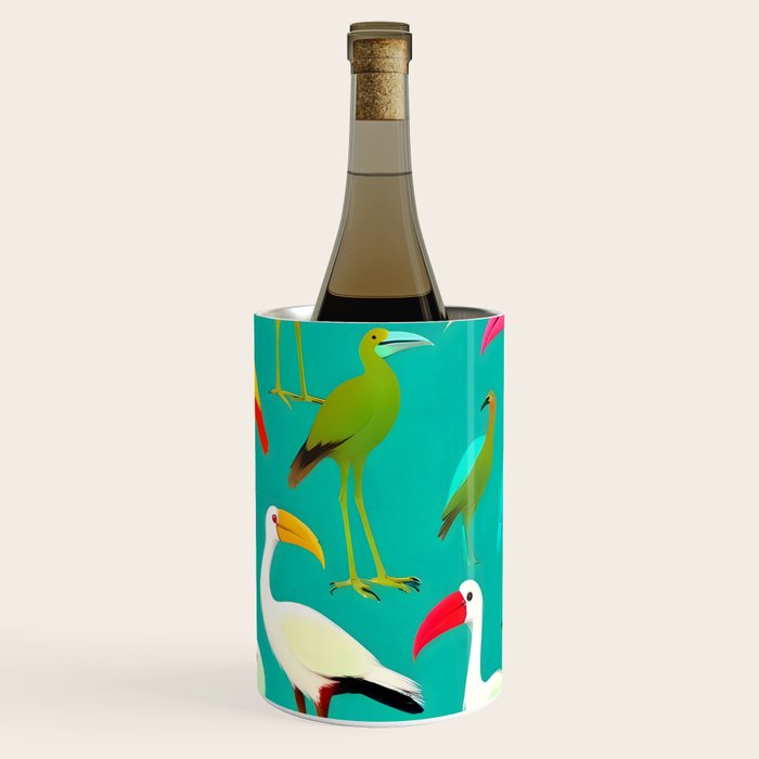 The Dance of Bird Colors Wine Chiller Gallery Image 1