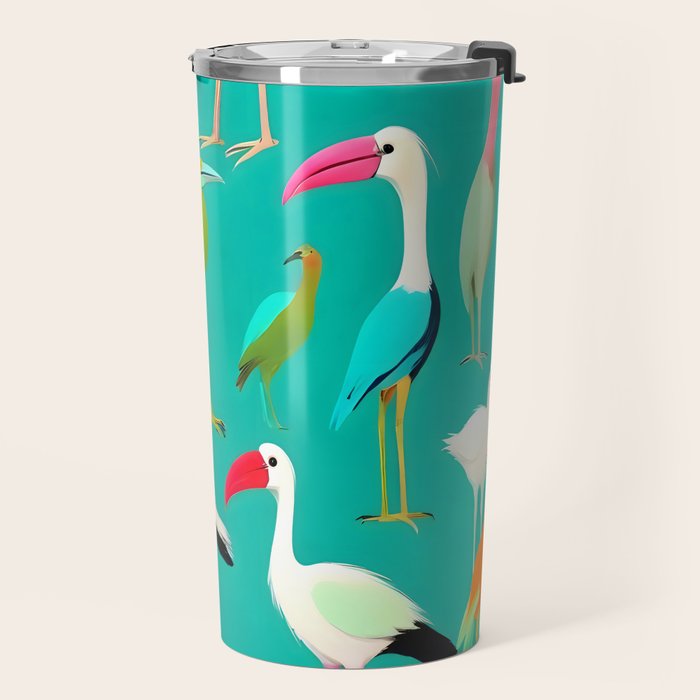 The Dance of Bird Colors Travel Mug Gallery Image 2
