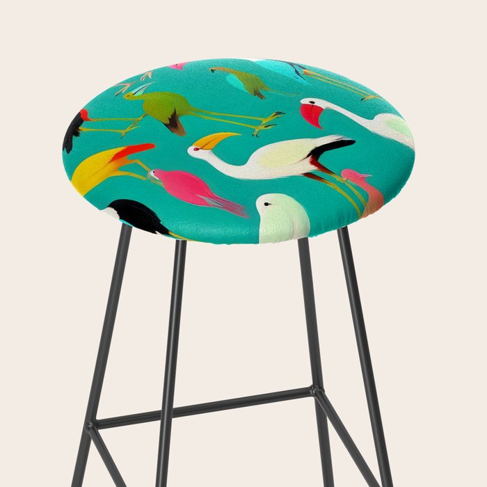 The Dance of Bird Colors Stool Gallery Image 2