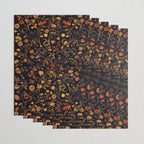 Exotic Midnight Floral Garden Wrapping Paper Gallery Image 3