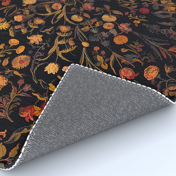Exotic Midnight Floral Garden Rug Gallery Image 4