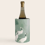 Japandi Wall Art chinoiserie Bird Poster Japanese wabi Sabi sage Green Forest maximalist Painting Wine Chiller Gallery Image 3