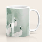 Japandi Wall Art chinoiserie Bird Poster Japanese wabi Sabi sage Green Forest maximalist Painting Coffee Mug Gallery Image 1