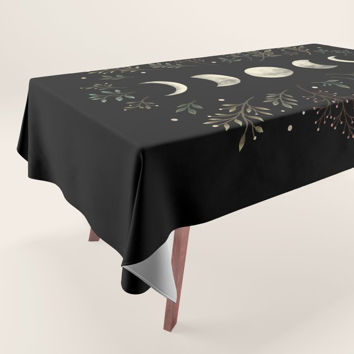 Moonlight Garden - Olive Green Tablecloth Gallery Image 1
